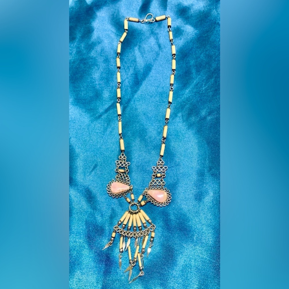 Vintage Peruvian/Tribal Style Ethnic Necklace 20” Length